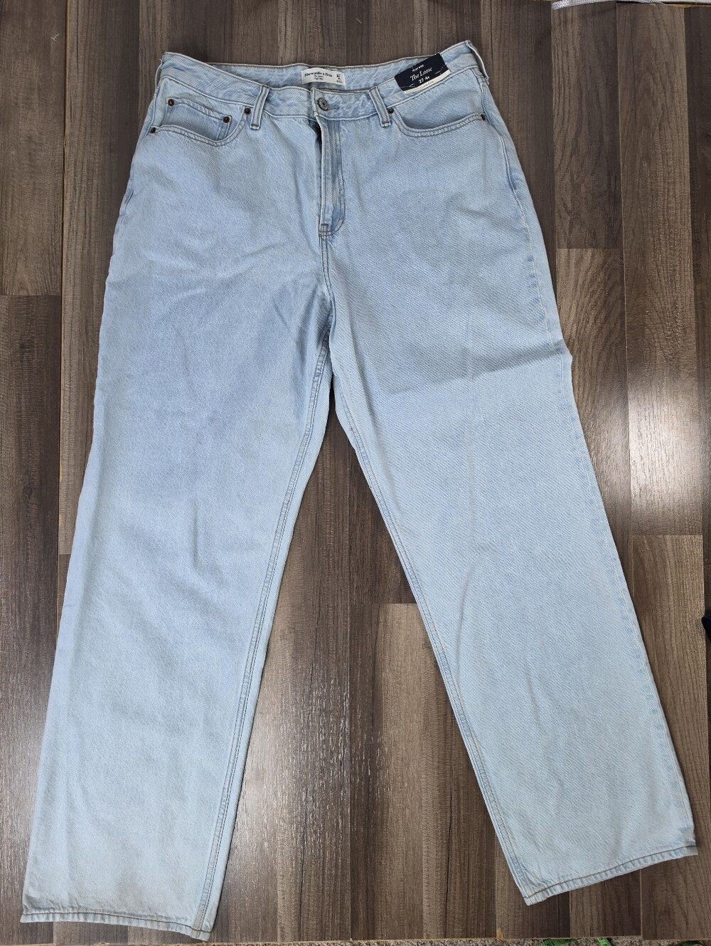 NWT Abercrombie & Fitch Loose High Rise Jeans Y2K Slouchy Baggy Streetwear.27/4r